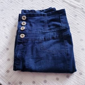 Dark Blue High-waisted Carmel Jeans. EUC.
